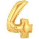Gold Foil Number Balloon - 4